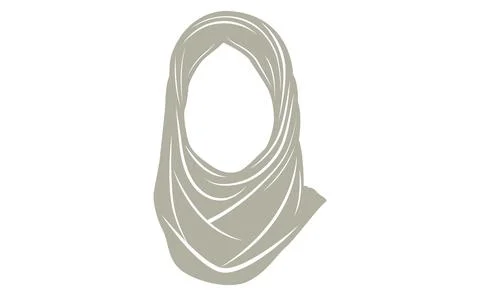 Hijab vector illustration isolated on white background Stock Illustration