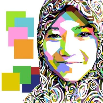 Hijab WPAP Stock Illustration