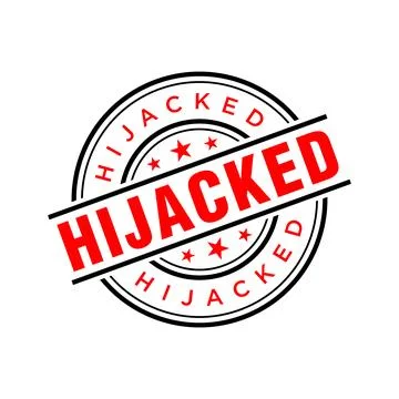 Hijacked Letter Rubber Stamp Vector Design Template Stock Illustration