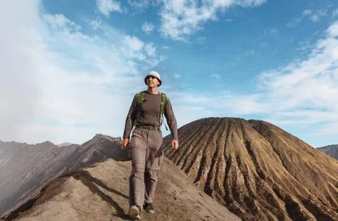 Hike in Bromo Fotos de archivo