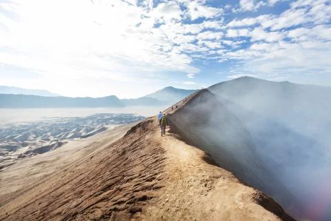 Hike in Bromo Fotos de archivo