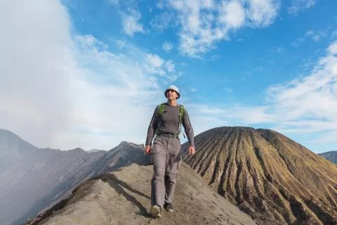 Hike in Bromo Fotos de archivo