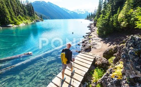Hike in Canada Stock Photos