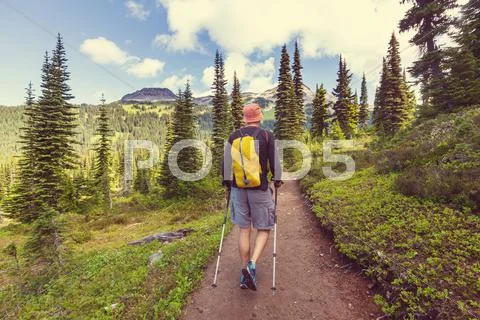 Hike in Canada Stock Photos