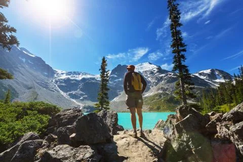 Hike in Canada Stock Photos