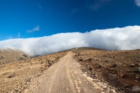 Hike into the clouds Foto stock