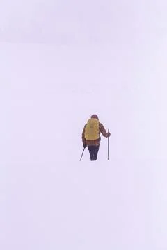 Hiker on Alps Stock Photos