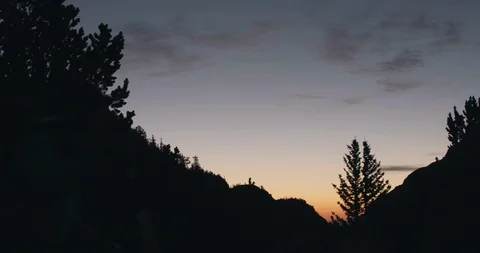 Hiker Ascends Mountain 스톡 동영상 105877723