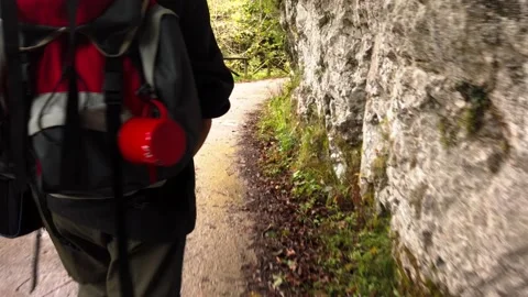 Hiker with backpack Stock-Footage 153382911