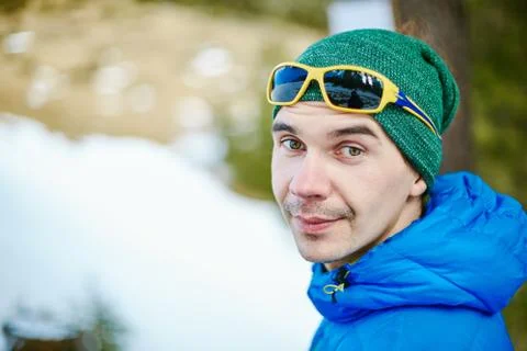 Hiker in the mountains Stock Photos