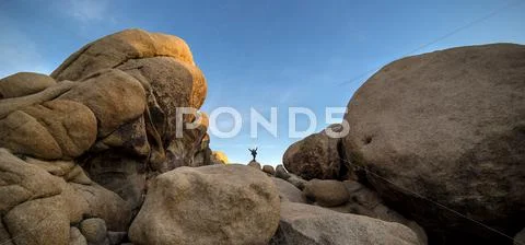 Hiker or Mountain Climber Stock Photos