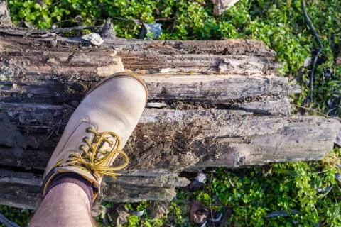 Hiker's boot Stock Photos