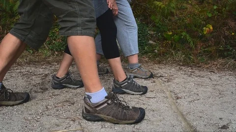 Hikers -  Calf level view Video stock 125166539