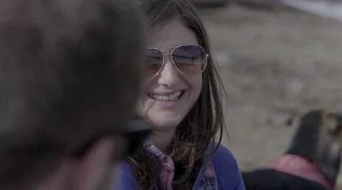 Hikers laughing Stock Footage 50192425