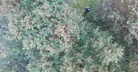 Hikers In Mountainscape Stock Footage 79725630