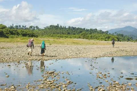 Hikers Foto stock