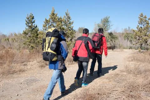 Hikers Foto stock