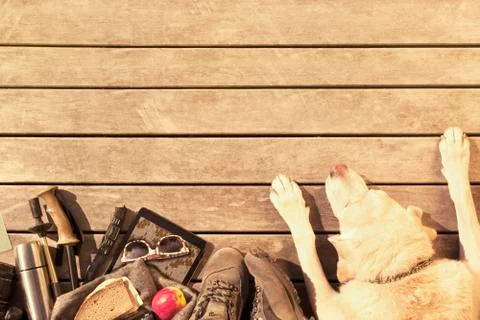 Hiking accessories Stock Photos