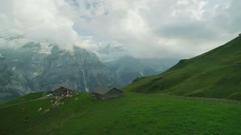 The hiking area of Grindelwald Stock Footage 218992688