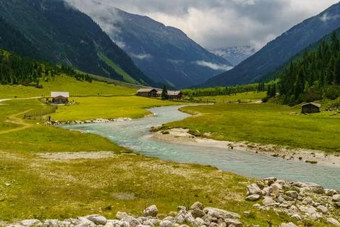 Hiking in austria Foto stock