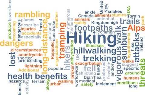 Hiking background concept Stock Illustration