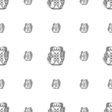 Hiking backpack vector background Illustrazione stock