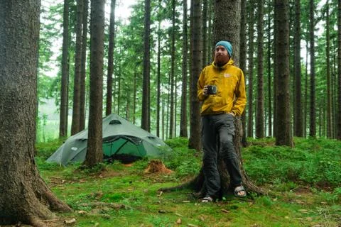 Hiking beard Stock Photos
