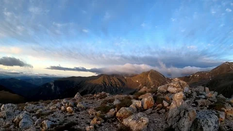 Hiking the beautiful mountains Stock Footage 134624657