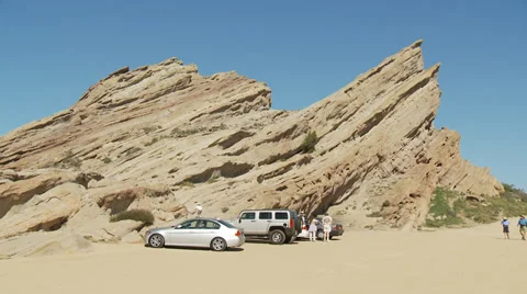 Hiking in Big Rocks Stock Footage 37271830