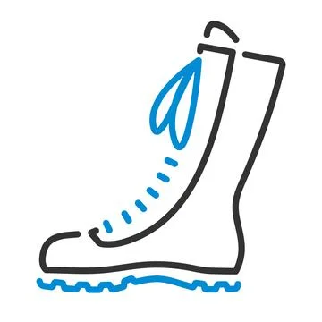 Hiking Boot Icon Stock Illustration