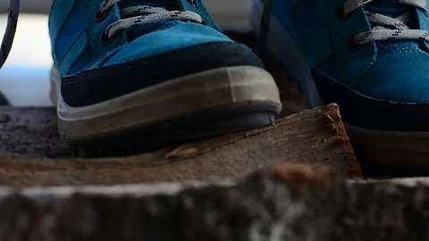 Hiking boots Stock Footage 81506378