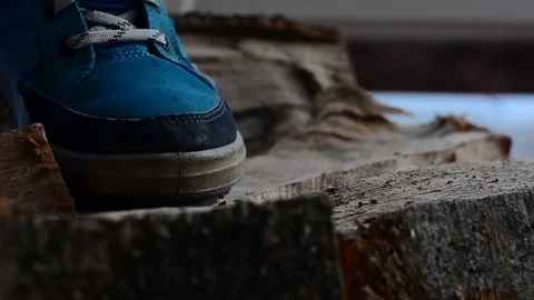 Hiking boots Stock Footage 81506634