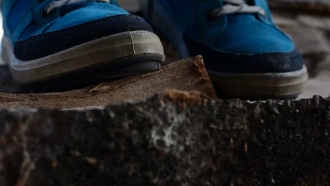 Hiking boots Stock Footage 81506815