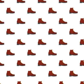 Hiking boots pattern seamless Stock Illustration