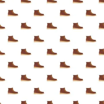 Hiking boots pattern seamless Illustrazione stock