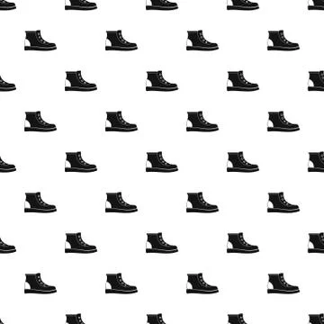 Hiking boots pattern seamless Stock Illustration