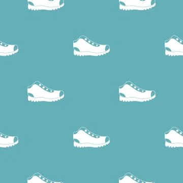 Hiking boots pattern seamless Stock Illustration