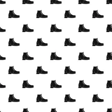 Hiking boots pattern vector seamless Stock Illustration