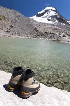 Hiking boots Fotos Stock
