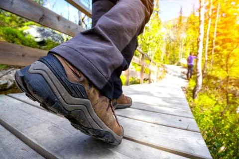 Hiking boots Foto stock