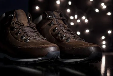 An hiking boots Stock Photos