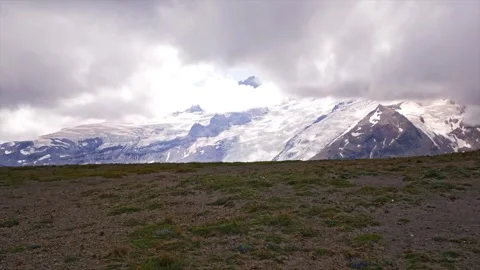 Hiking the Burroughs Mountain Trail in Mount Rainier National Park with Views of Stock Footage 332087890