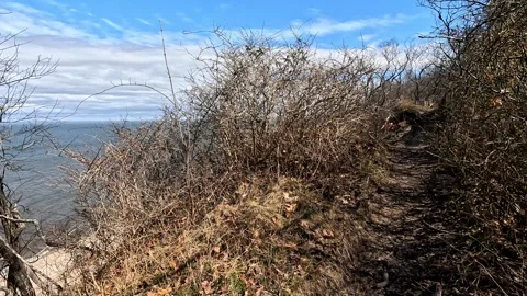 Hiking the Cliffs Edge Video stock 269445537