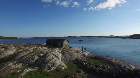 Hiking on cliffs Stock Footage 85431026