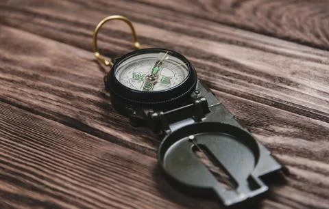 Hiking compass Stock Photos