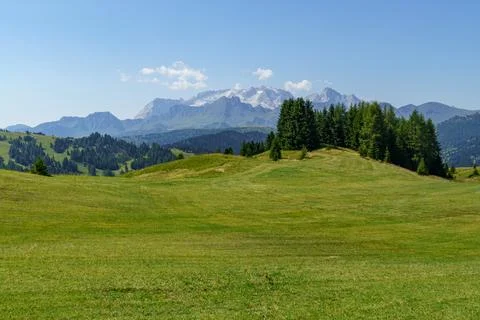 Hiking in the dolomites Fotos Stock