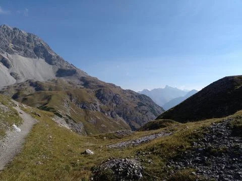 Hiking on the E5 Stock Photos