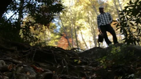 Hiking AT Stock Footage 10805385