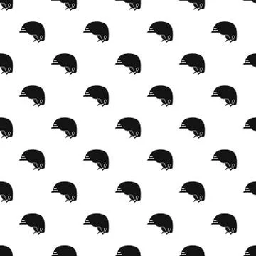Hiking helmet pattern seamless vector Stock Illustration