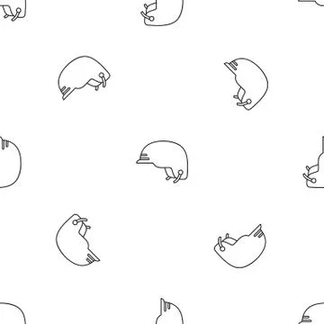 Hiking helmet pattern seamless vector Stock Illustration